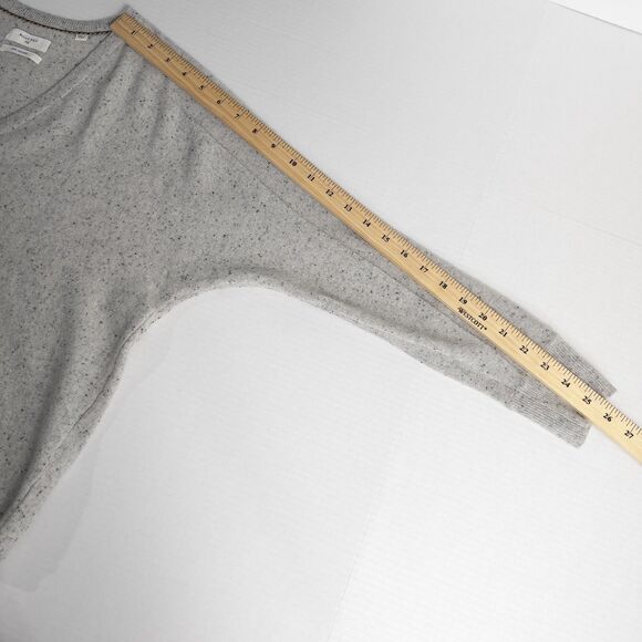 Billy Reid Donegal Heathered Cashmere V Neck Sweater Womens XS Oversized Preppy - Picture 5 of 16